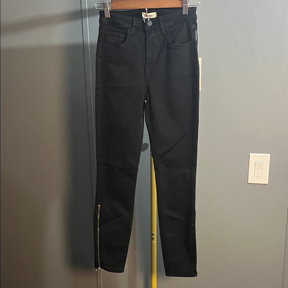 L'AGENCE Jet Black Skinny Jeans